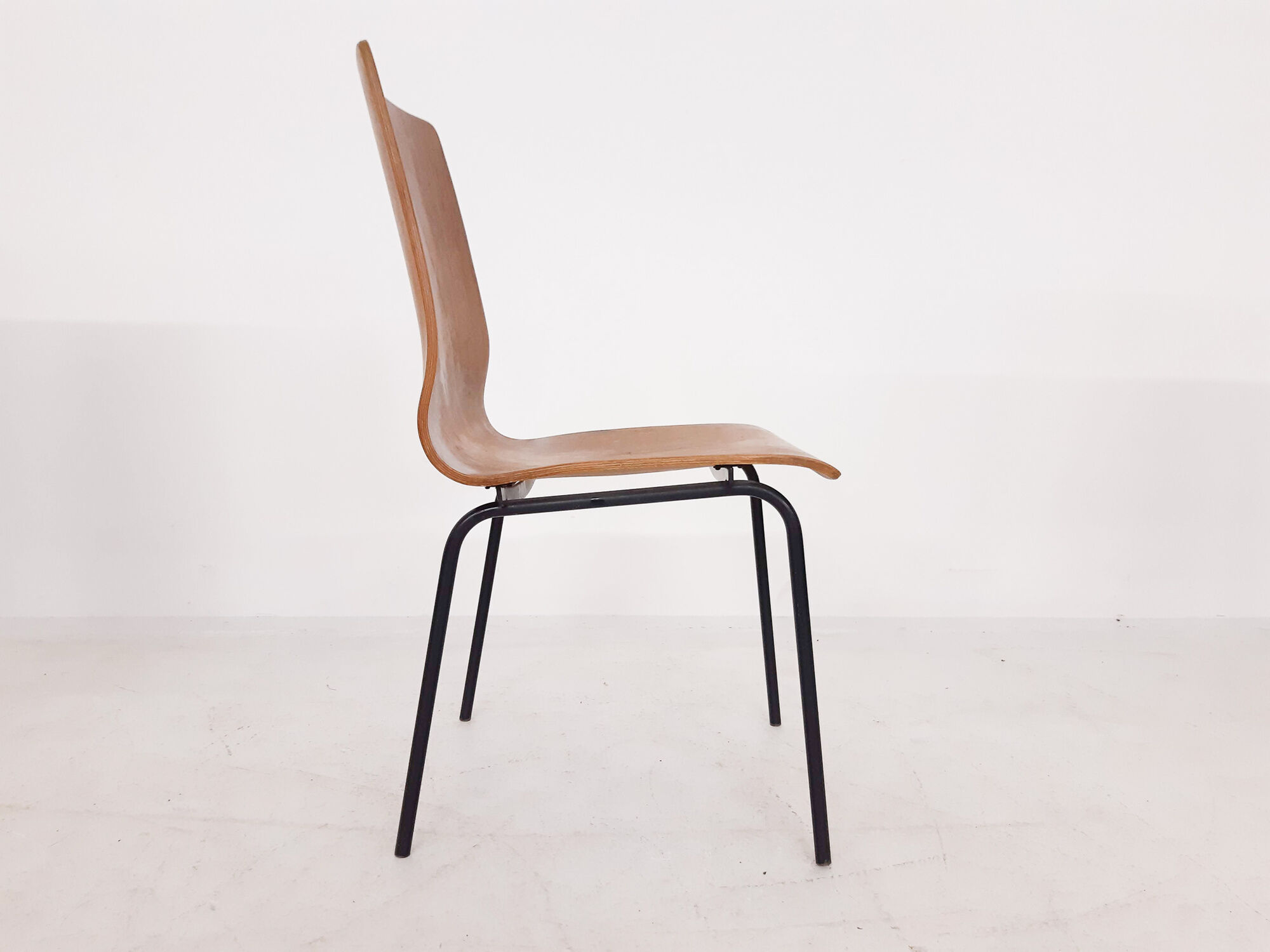 Set of 3 plywood Euroika dining chairs by Friso Kramer for Auping
