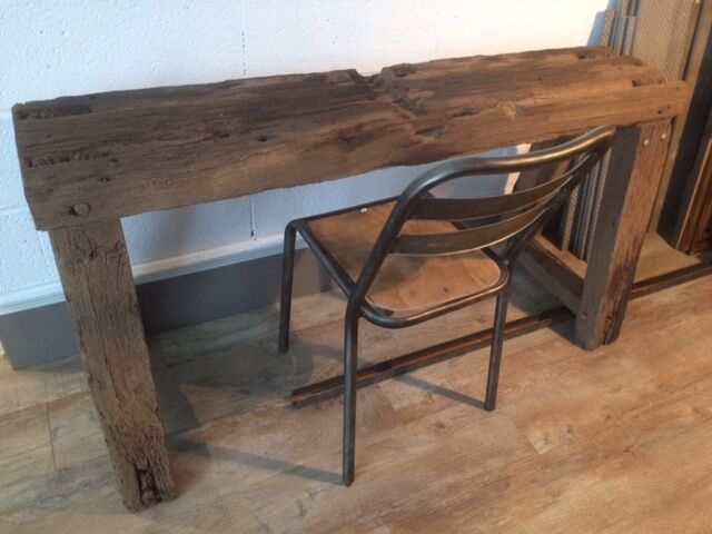 Workbench out of his barn wood