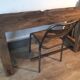 Workbench out of his barn wood