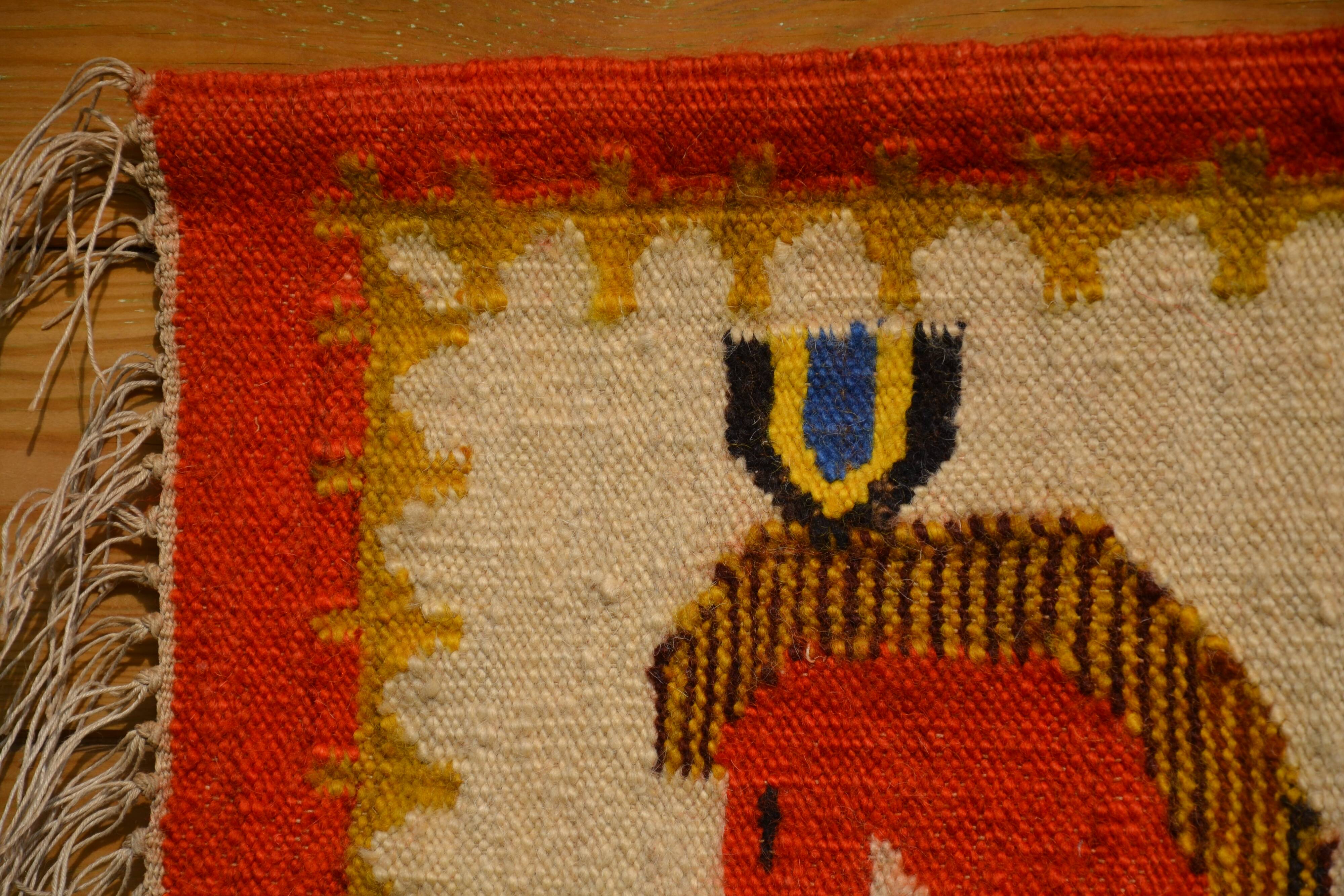 Kilim tapestry by Polish designer M. Domanska 1971