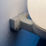 German wall lamp in ceramic and glass from the mid-century, Siemens, 1950s.