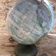 Old terrestrial globe world map perrina paris glass vintage metal foot