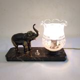 Elephant bedside lamp and marble