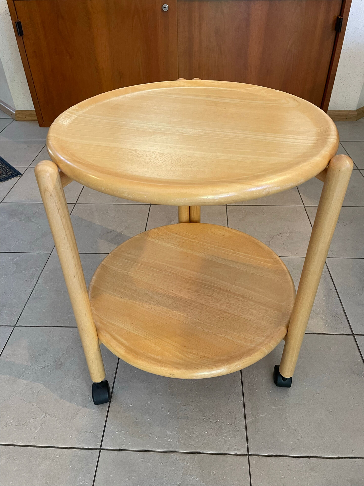 Lazy Susan bar cart