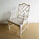 Armrest chair faux bamboo