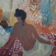 Nancy DELOUIS: Nude from behind, original signed lithograph