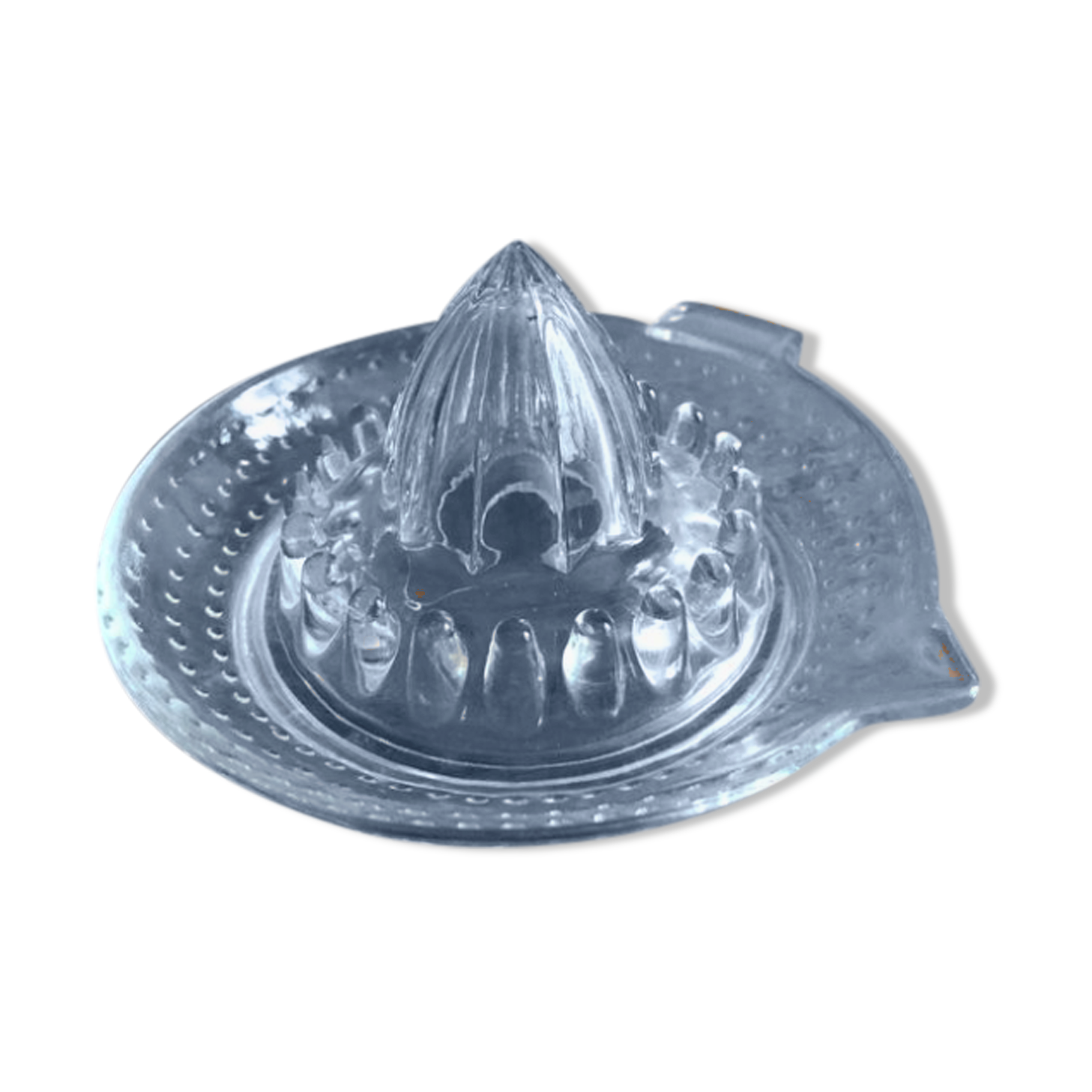 Moulded glass citrus press
