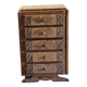 Chiffonnier en bois 5 tiroirs Art Déco