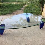 Table basse verre Murano design Maurice Barilone