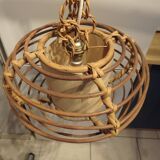 Rattan hanging lamp