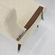 Canapé Danemark années 1960 bouclé beige