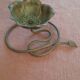 Poppy-shaped copper decoration or candle holder