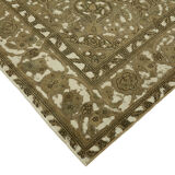 Hand-Knotted Anatolian Vintage 1970s 292 cm x 380 cm Beige Wool Carpet