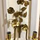 Paire d’appliques fleurs et feuilles laiton