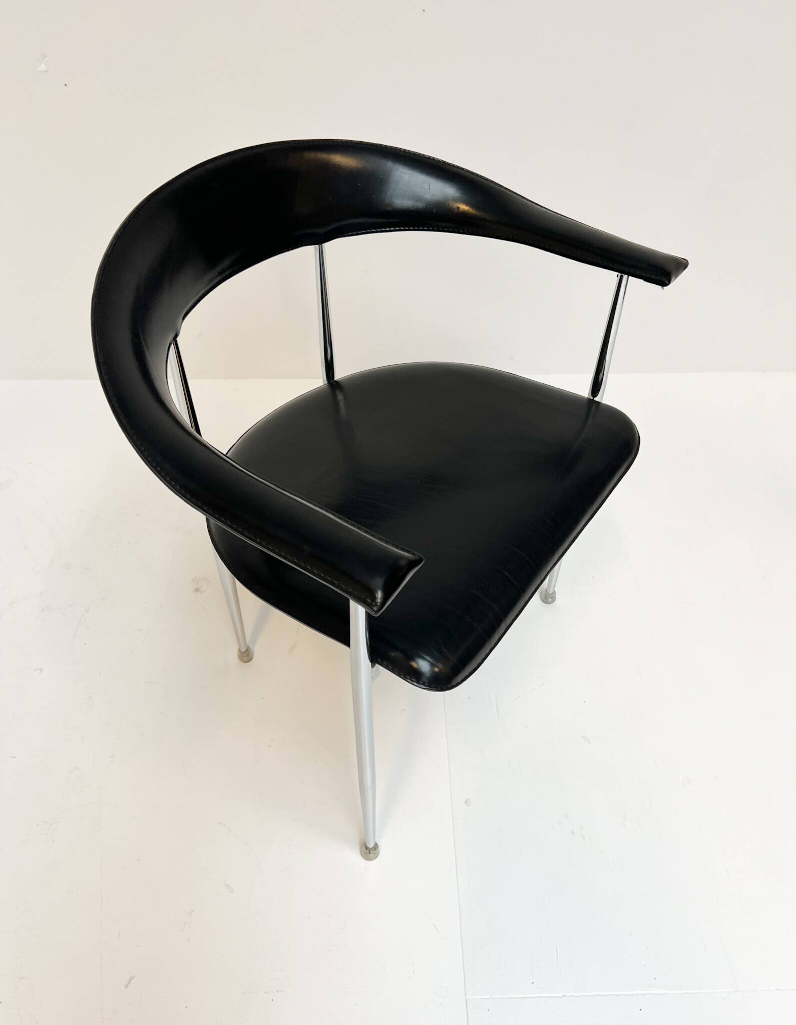 Ensemble de 6 chaises P40 de Giancarlo Vegni pour Fasem, années 1980