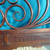 Double wooden headboard turned J & J kohn
