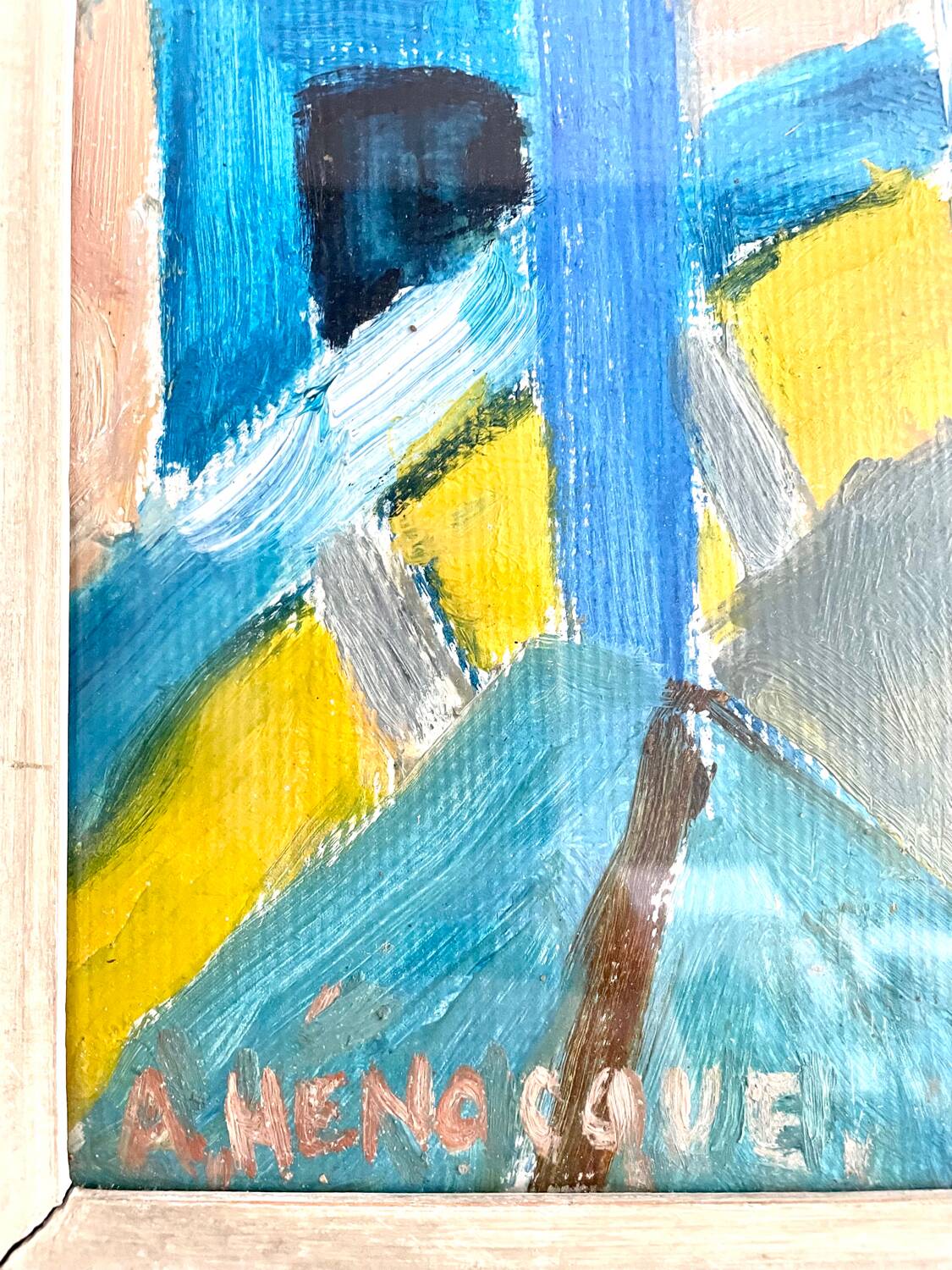 Large gouache painting “La Chaume”