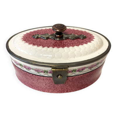 Pot Biscuit en Faïence Fabrication Allemande Début 1900