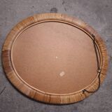 Miroir en rotin vintage