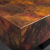 Vintage copper coffee table from Bernhard Rohne, 1970s