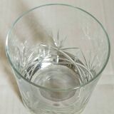 Five timpani glasses with vintage crystal stars