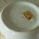Earthenware water butter dish with vintage Italian floral decor