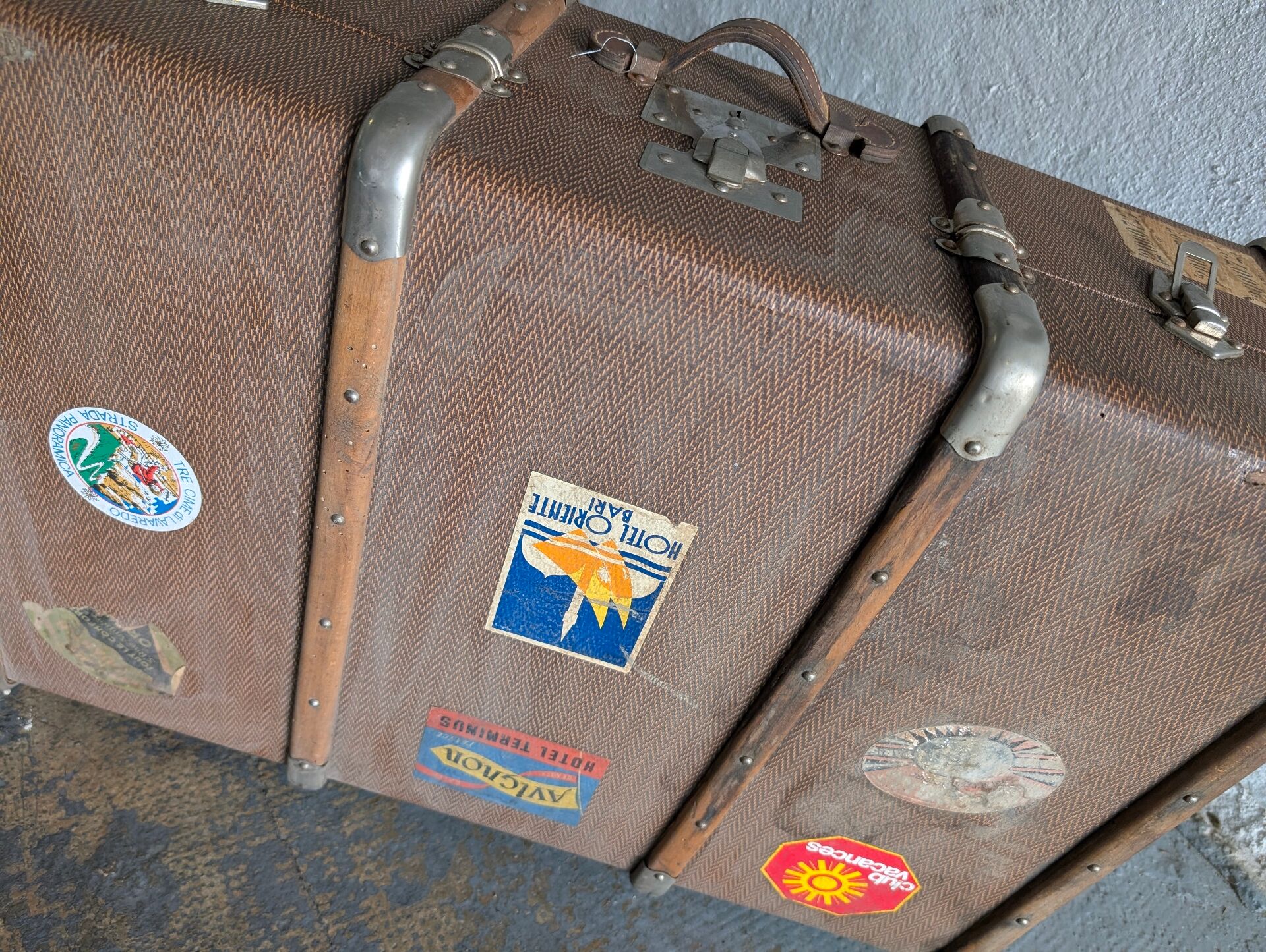 Antique travel trunk