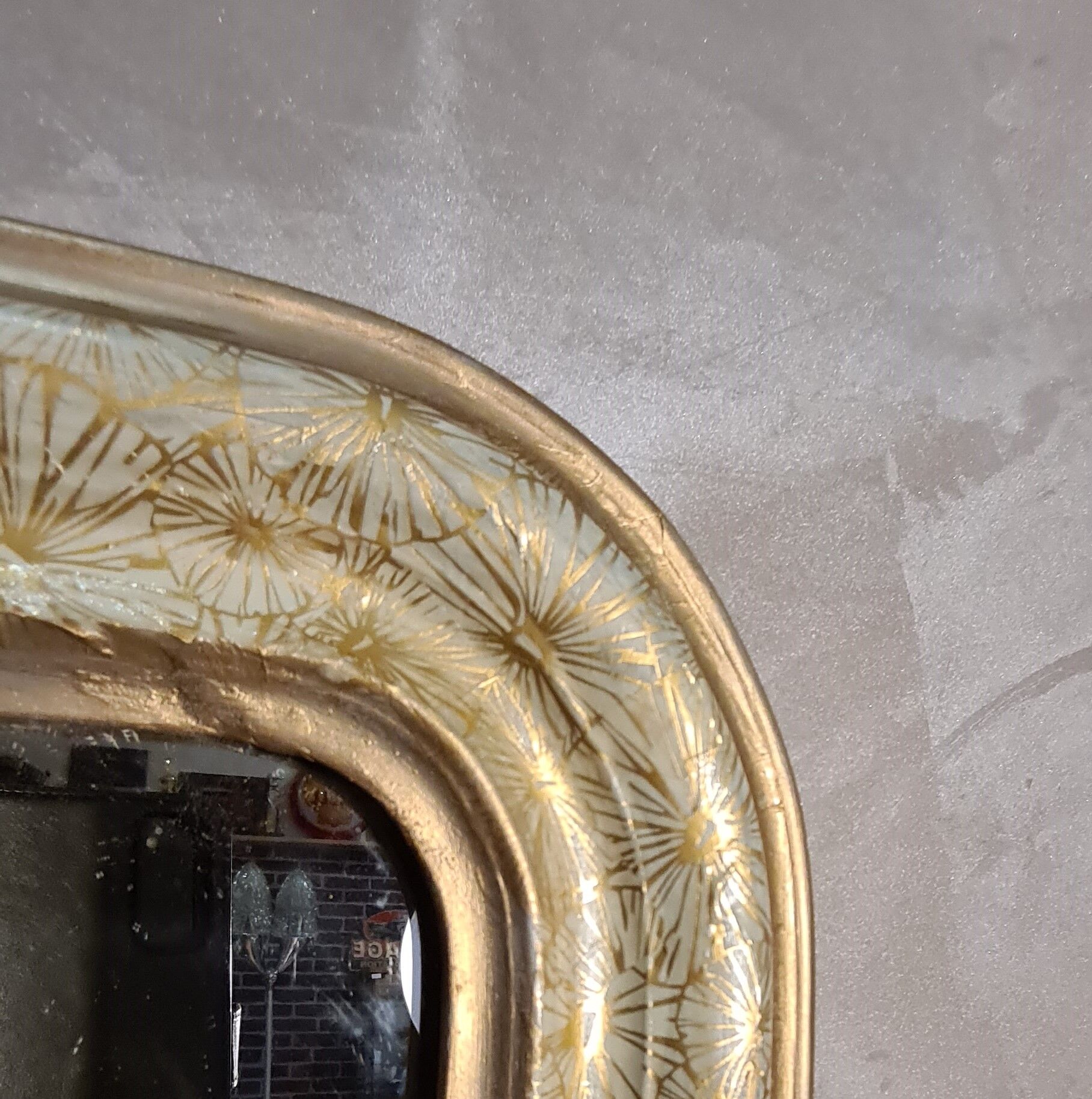 Mirror louis philippe 1900 original wood 60x45 mercury glass