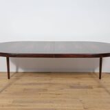 Mid-Century Round Rosewood Extendable Dining Table, Denmark, 1960s
