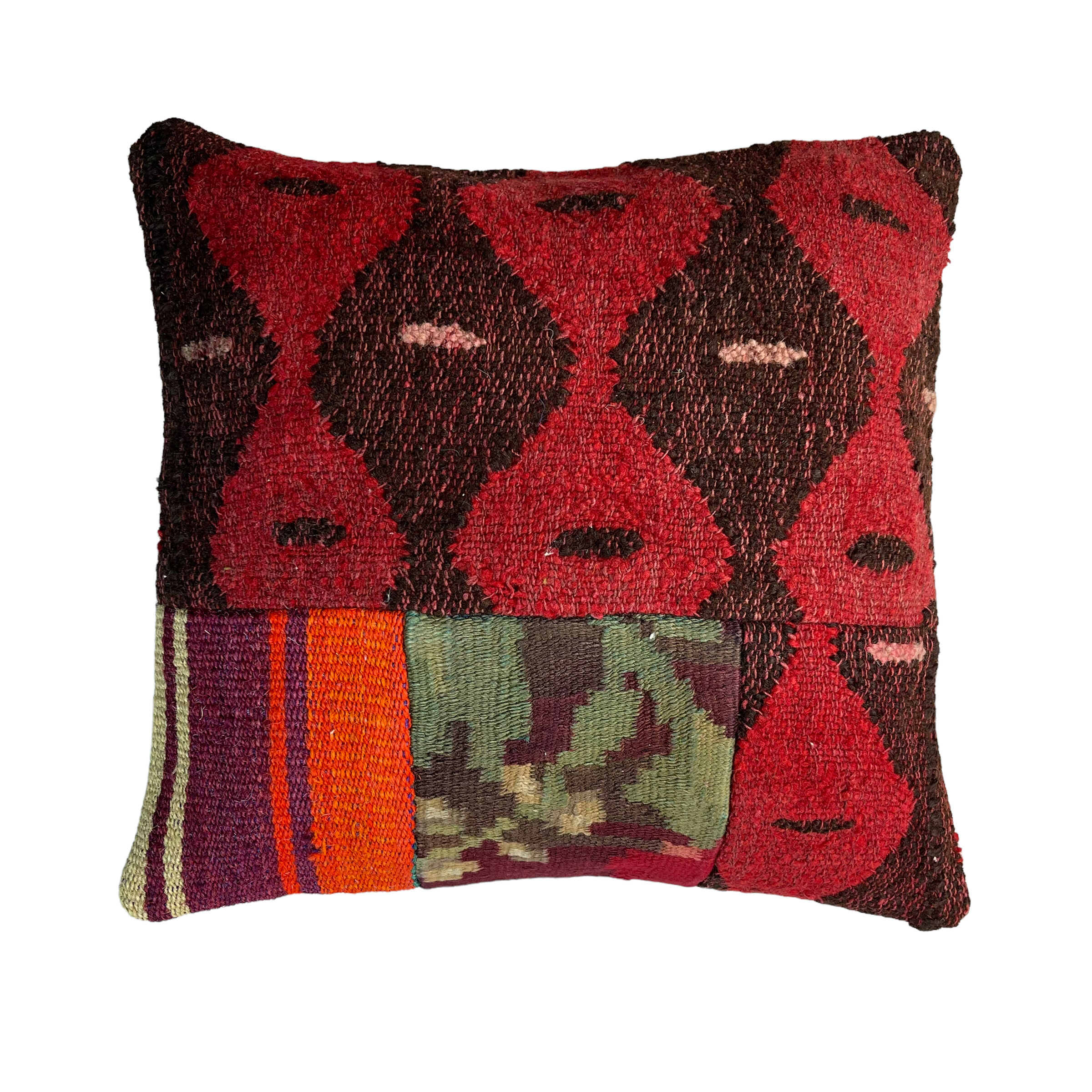 Housse de coussin kilim turc vintage 40 x 40 cm