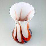 Hand-cut Murano glass vase by Carlo Moretti, Italy, 1970s.