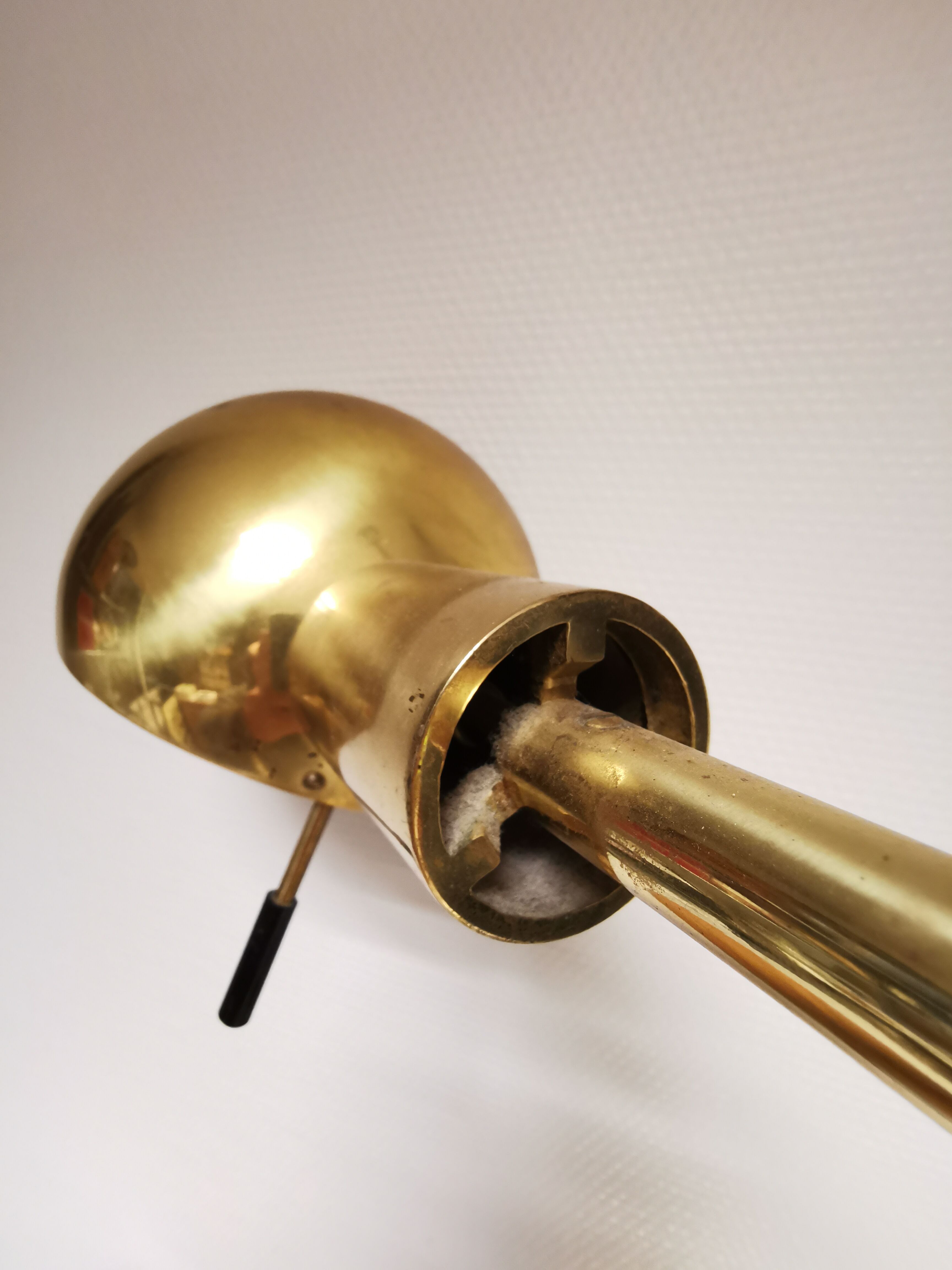 Adjustable brass floor lamp by Metalarte for Hansen, Spain, 1960s