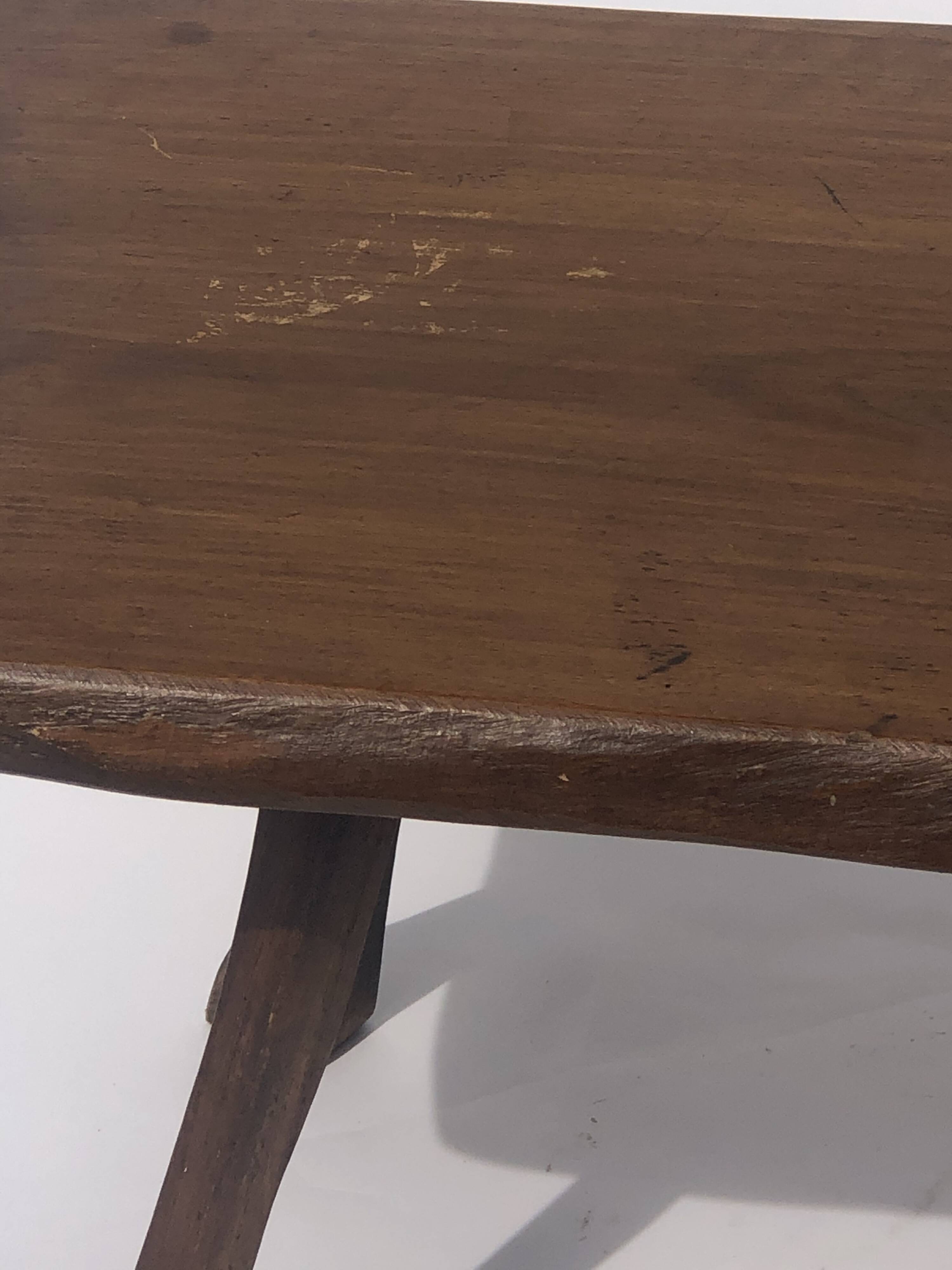 Brutalist Wabi Sabi tree side table, Dutch 1970s