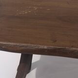 Brutalist Wabi Sabi tree side table, Dutch 1970s