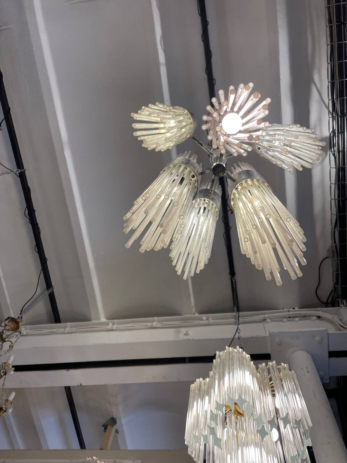 Pair of Italian chandeliers 1970