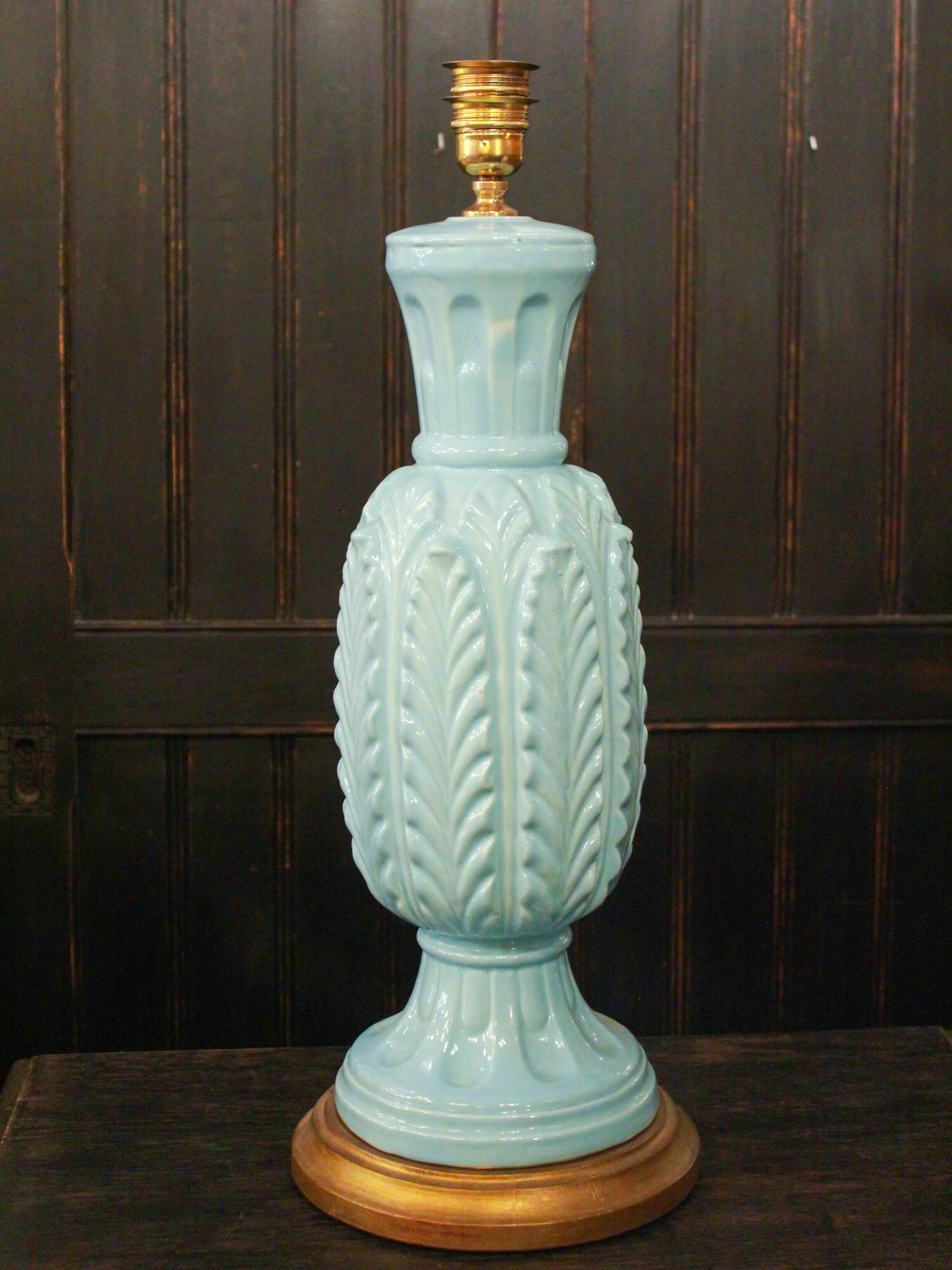 Vintage ceramic table lamp from Manises