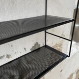 Black metal string shelf