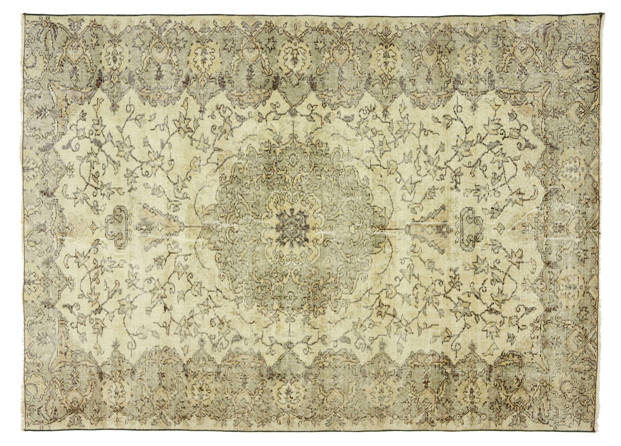 Anatolian handmade vintage rug 235 cm x 167 cm