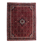 Tapis persan Malayer vintage fait main, 167 cm x 219 cm, années 1960