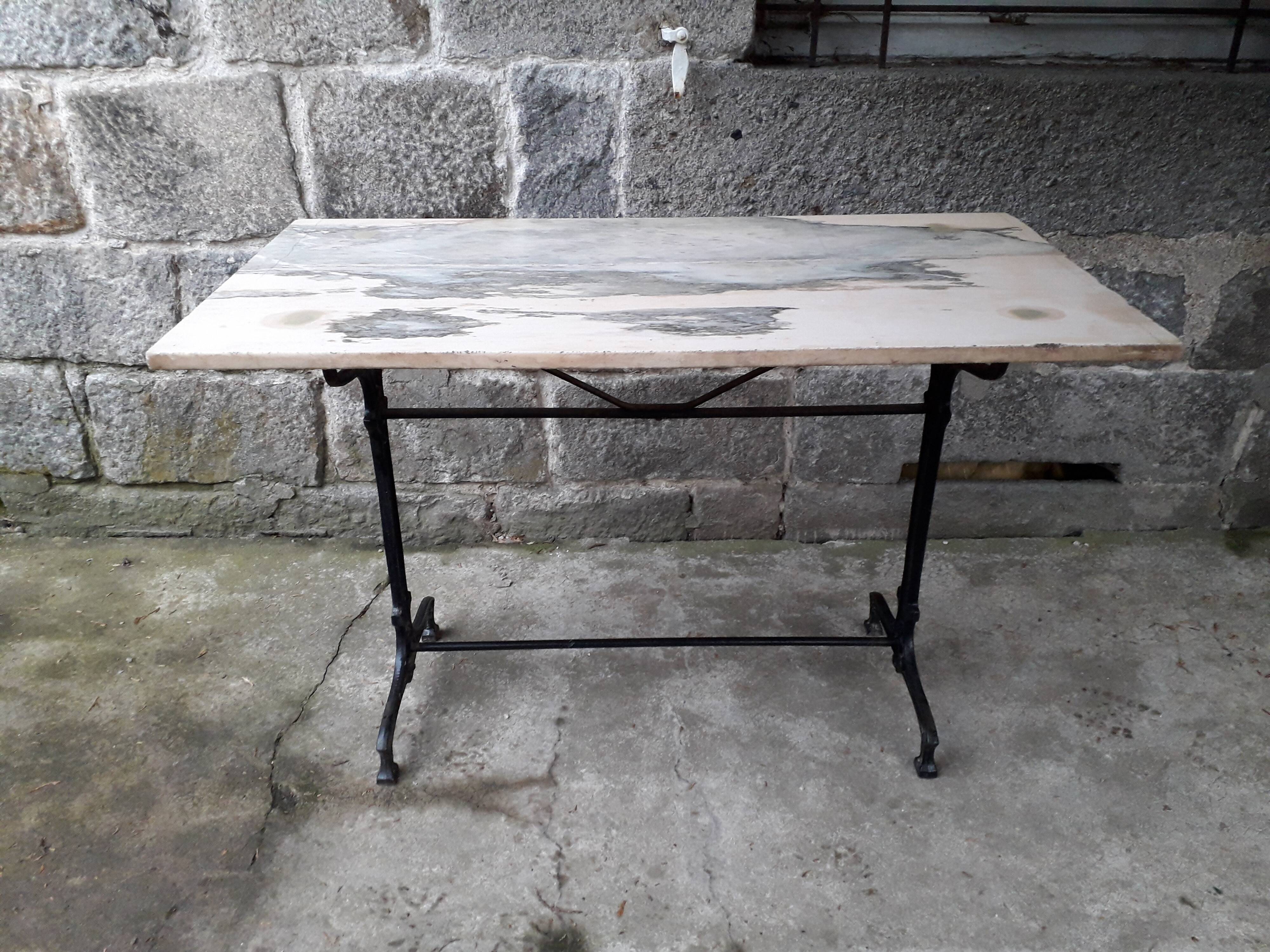 Table bistrot plateau marbre | Selency