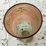 Vase en verre émaillé ancien