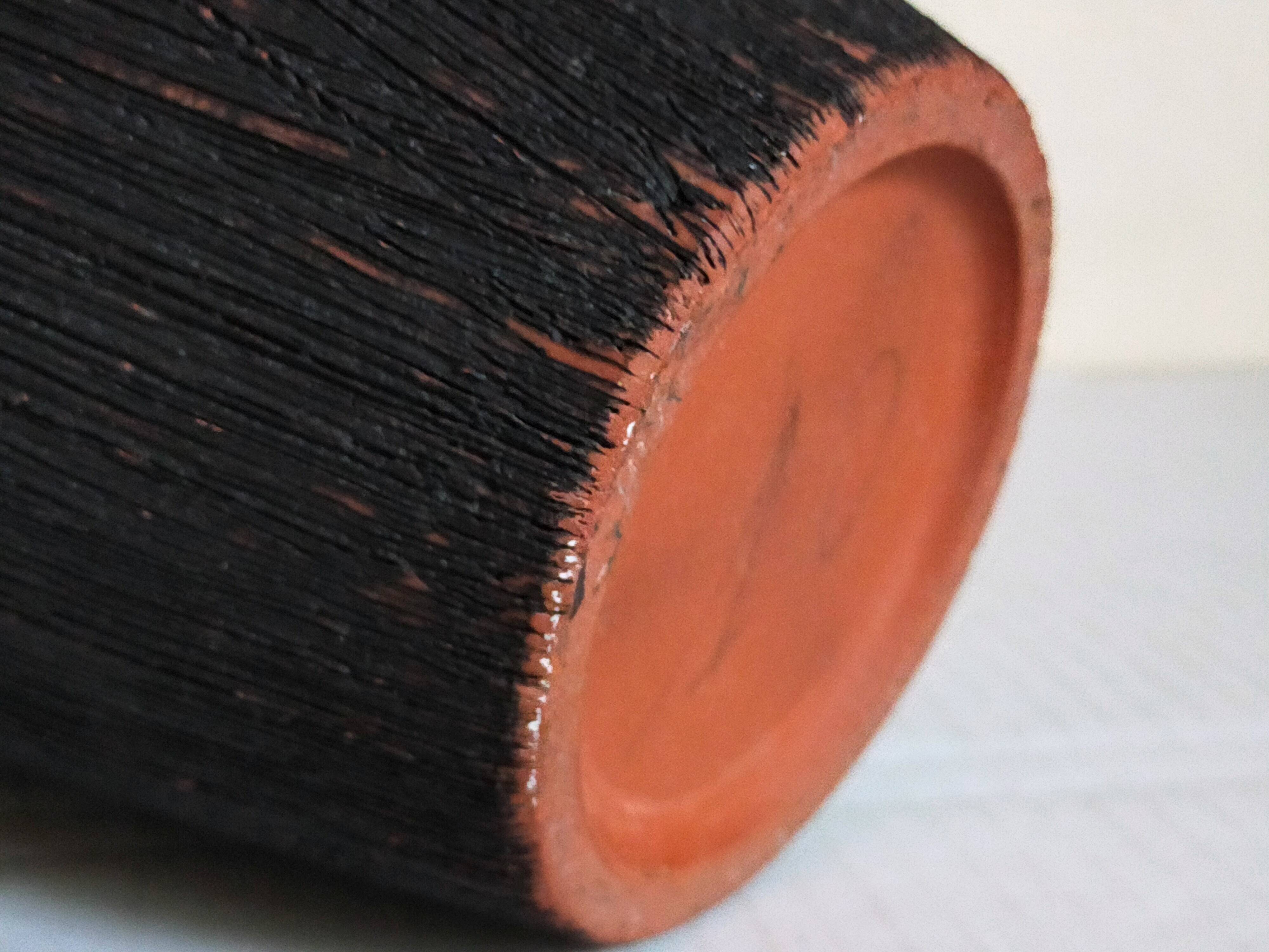 Enameled earthenware pot from the 1950s