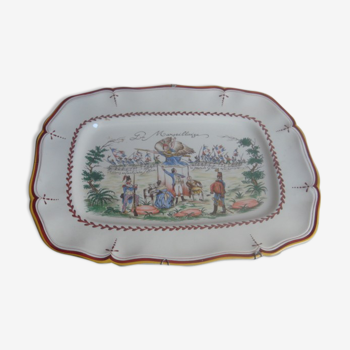 Large old dish st-clement 41 cm x 32 cm la marseillaise 5000 copy n°504