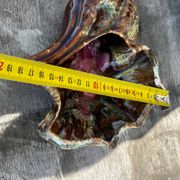 Vintage ceramic seashell trinket tray from Vallauris, 20/17 cm