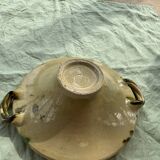 Cup and two baskets glazed sandstone pottery lacourbas with old issoire