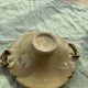 Cup and two baskets glazed sandstone pottery lacourbas with old issoire