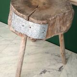 Table d'appoint art populaire vintage