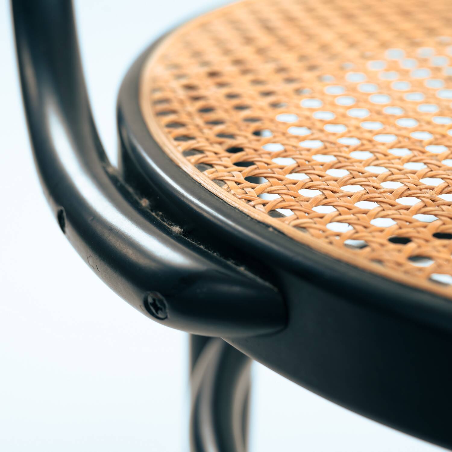 Thonet bentwood webbing chairs 214f 210r chairs, set of 2