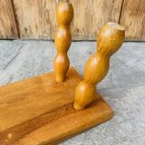 Vintage turned wooden footstool/step stool