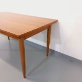 Vintage Scandinavian style dining table from the 50s and 60s in teak with extensions
